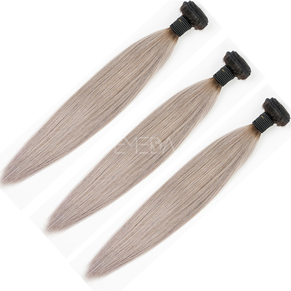 New Arrival brazilian ombre 1b grey hair weaving straight hair CX028